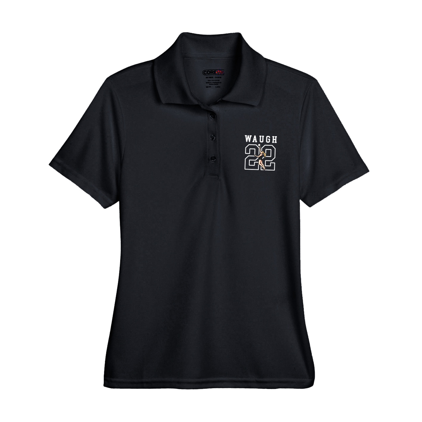 Womens Performance Polo — Shirsey in Black