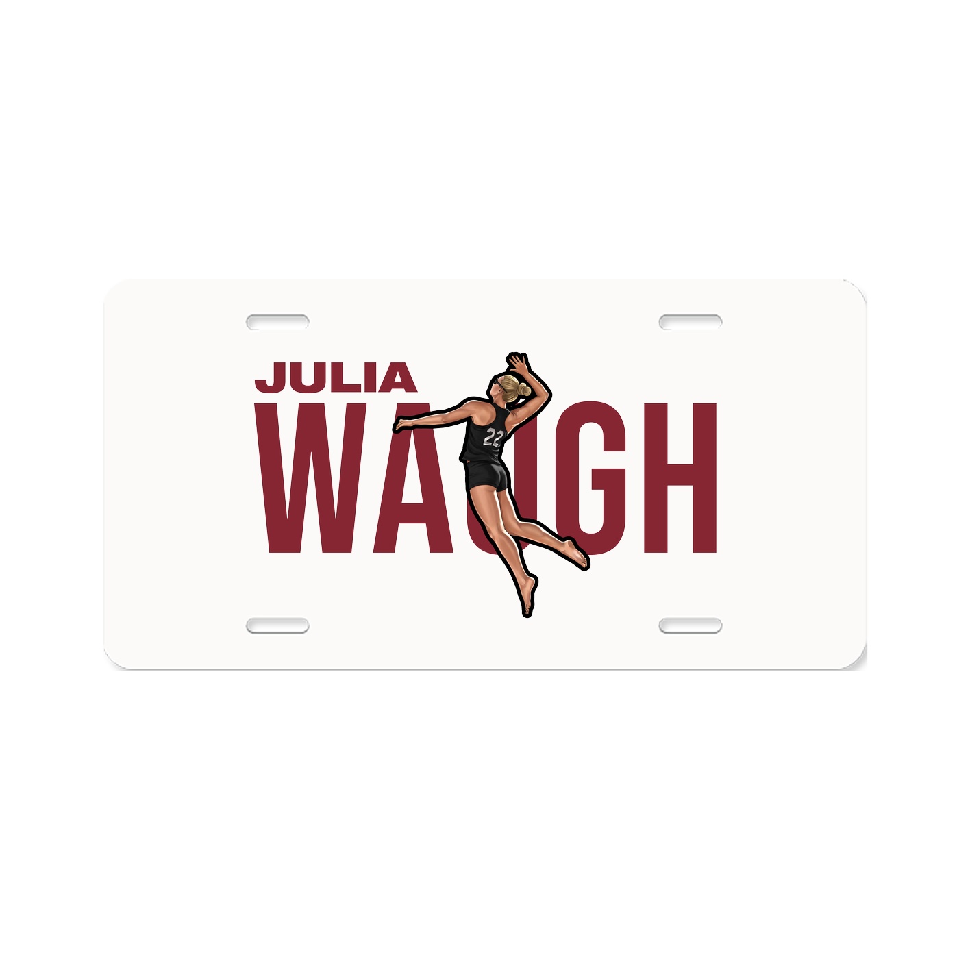 License Plate — Player Name in Classic