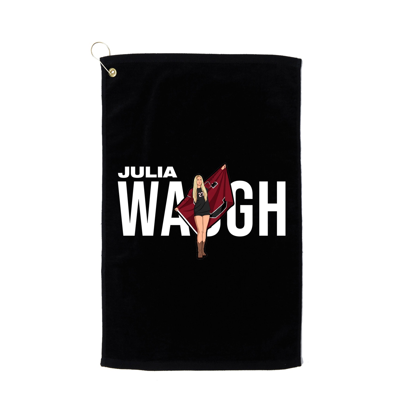 Golf Towel — Player Name in Black