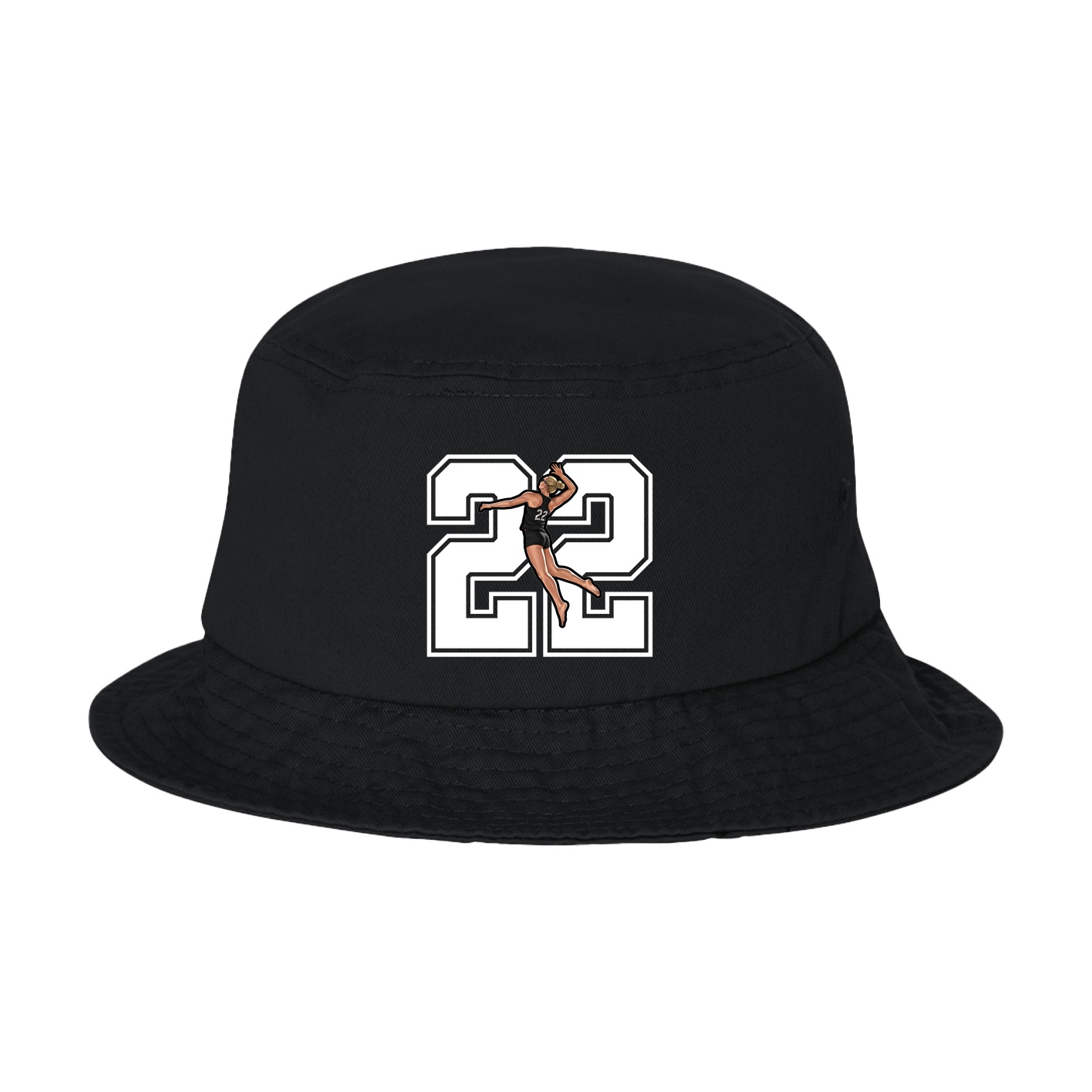 Bucket Cap — Number in Black