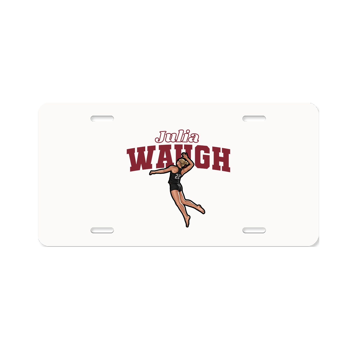 License Plate — Name Arch in Classic