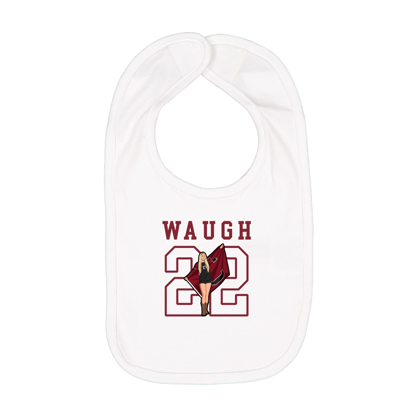 Infant Bib — Shirsey in White