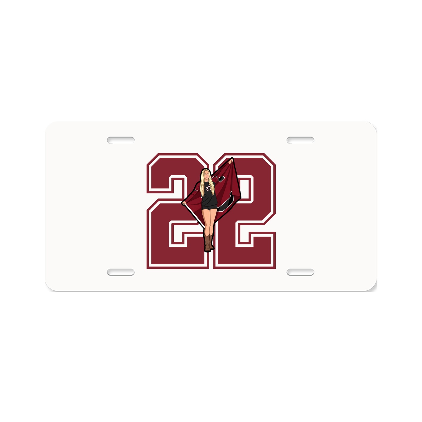 License Plate — Number in Classic