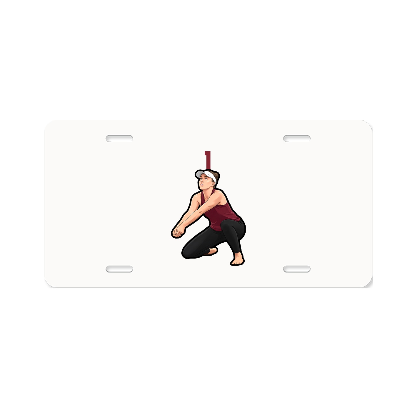 License Plate — Number Top in Classic