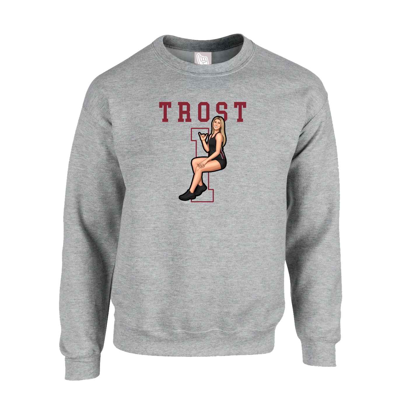 Fleece Crew — Shirsey in Grey