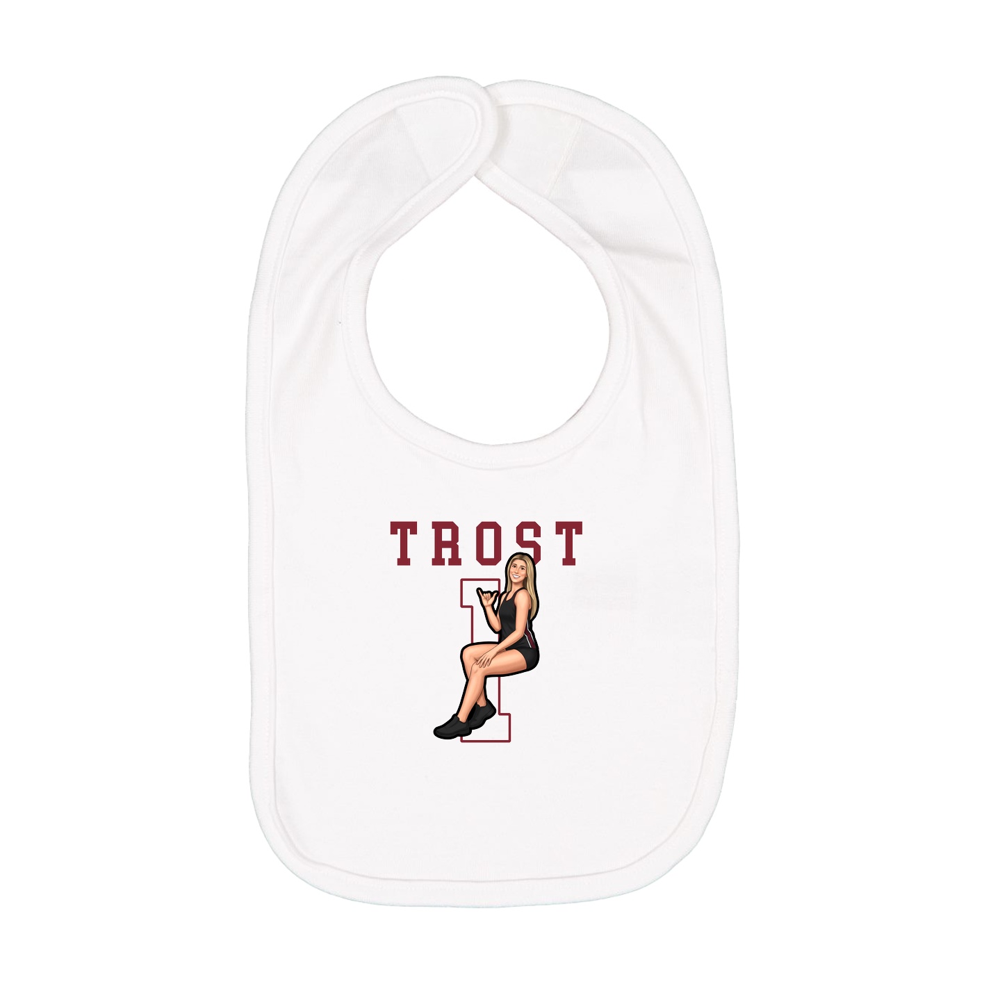 Infant Bib — Shirsey in White