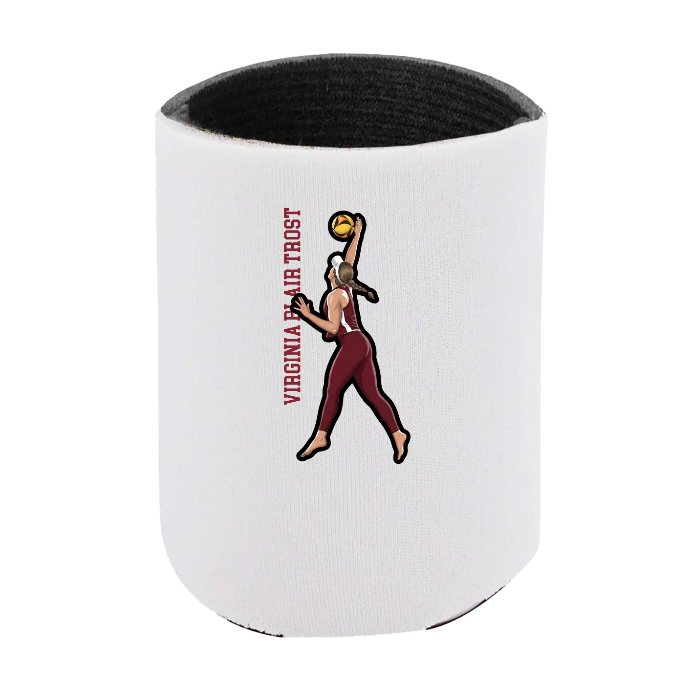 Can Holder — Name Vertical in White