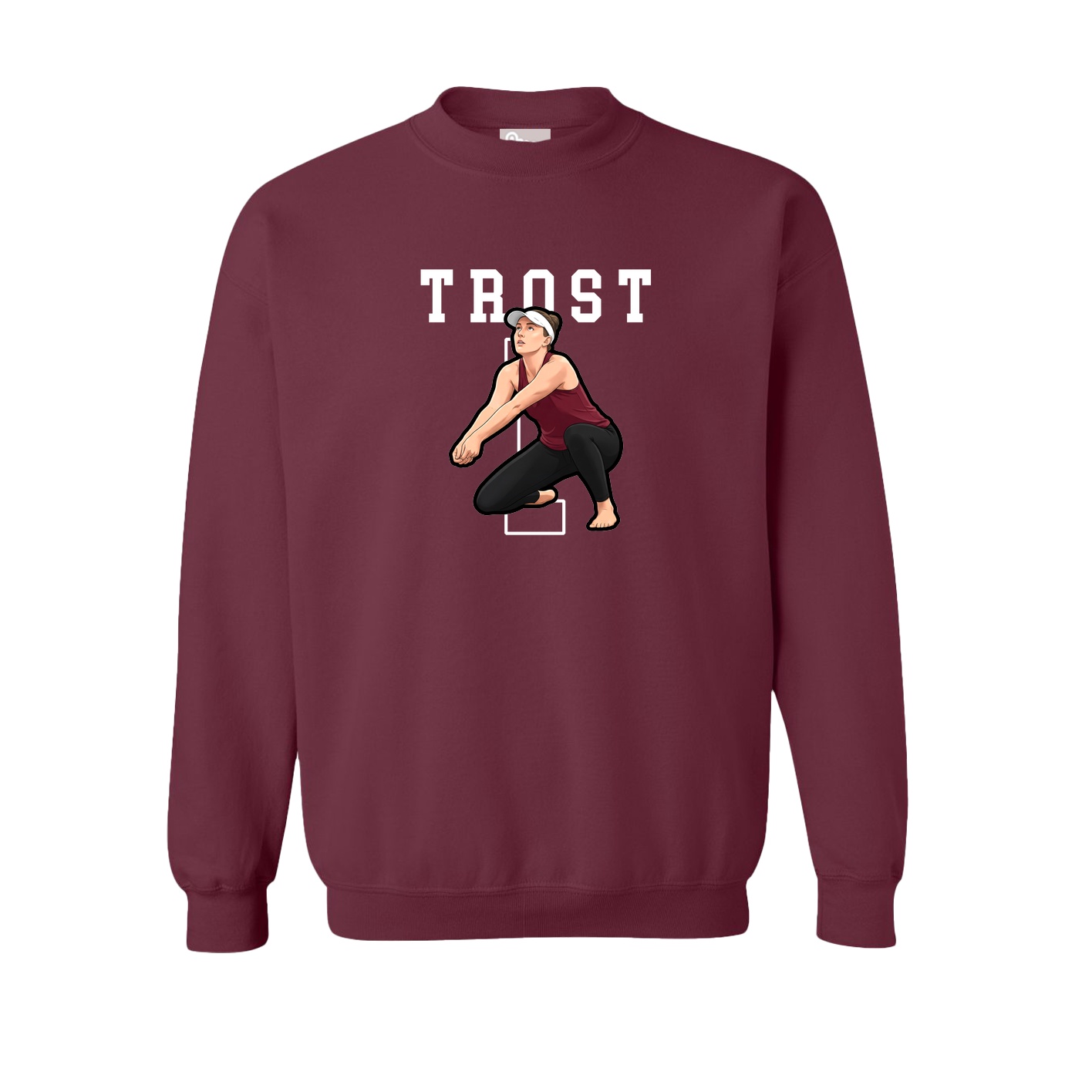 Fleece Crew — Shirsey in Maroon