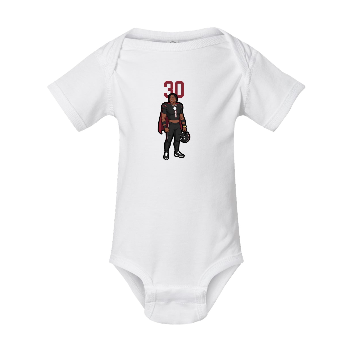 Baby Onesie — Number Top in White