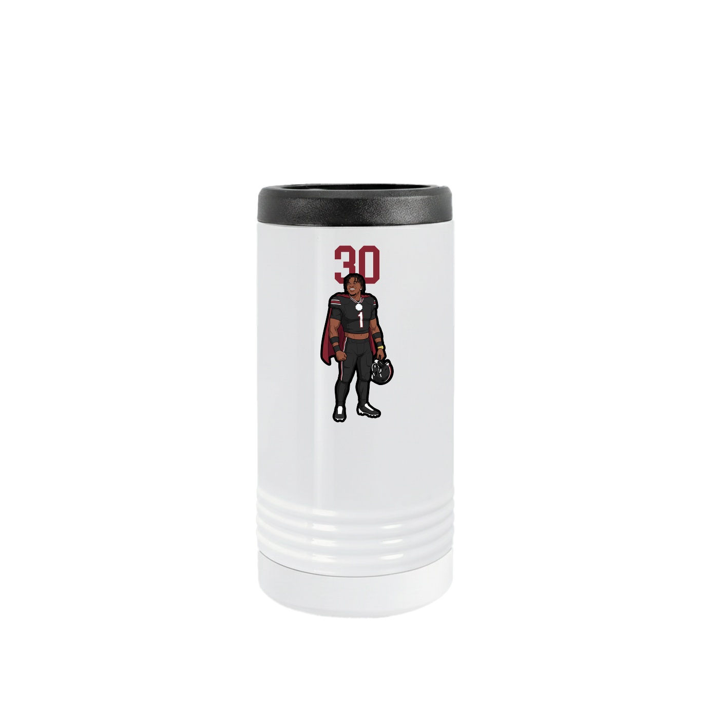 Slim Beverage Holder — Number Top in White