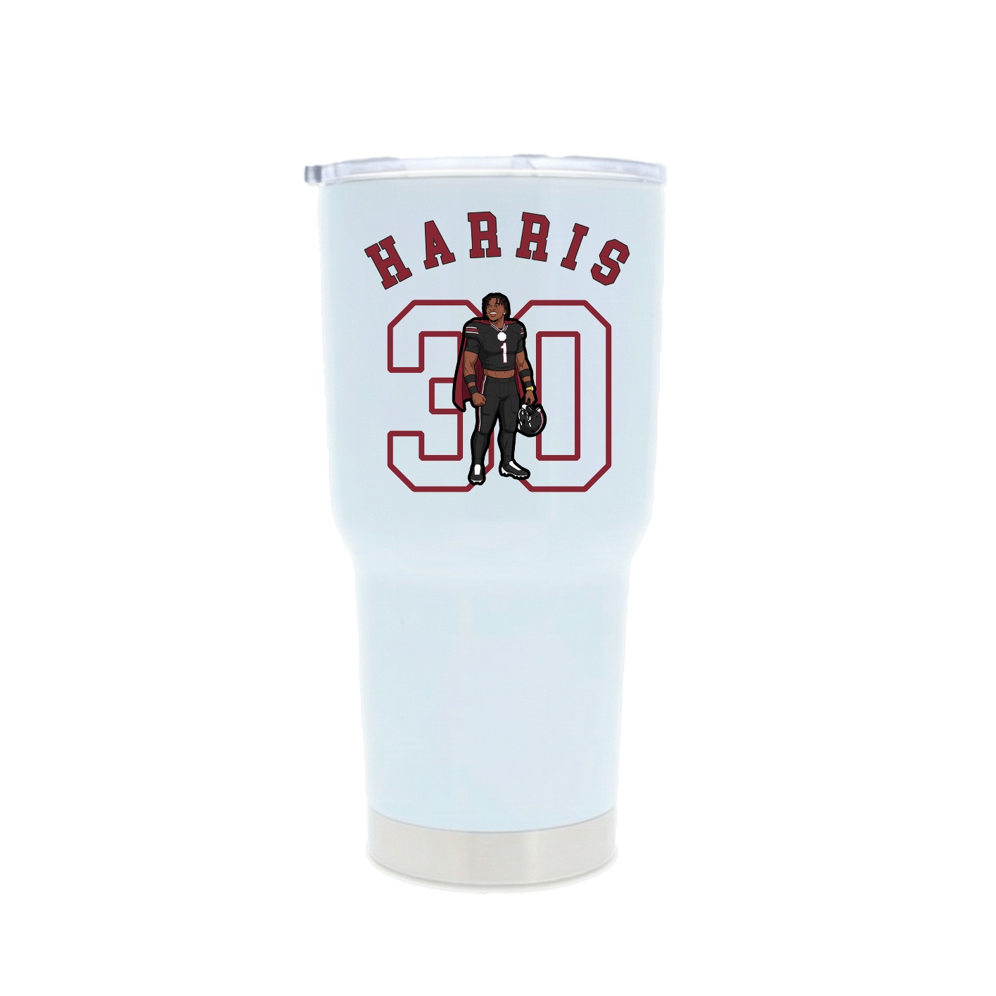 30oz Stainless Steel Tumbler — Shirsey Arch in White