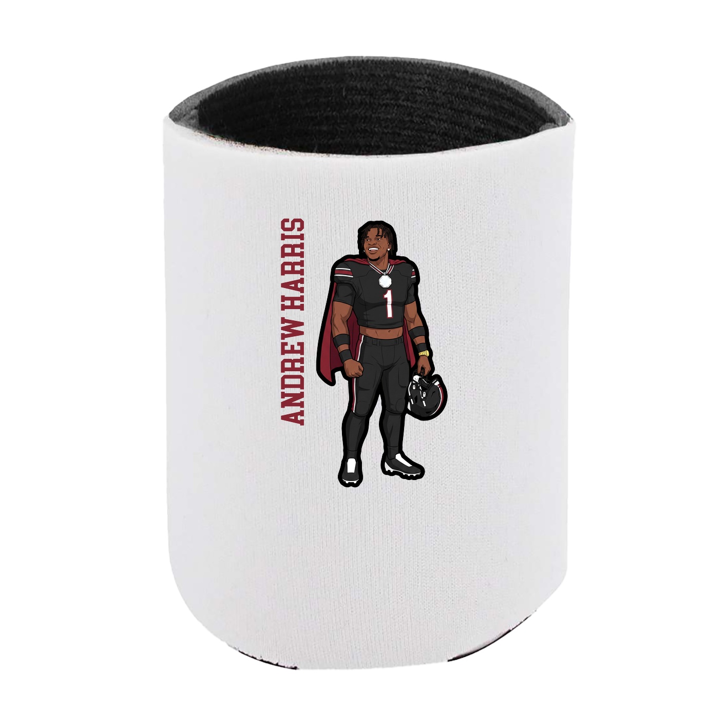 Can Holder — Name Vertical in White