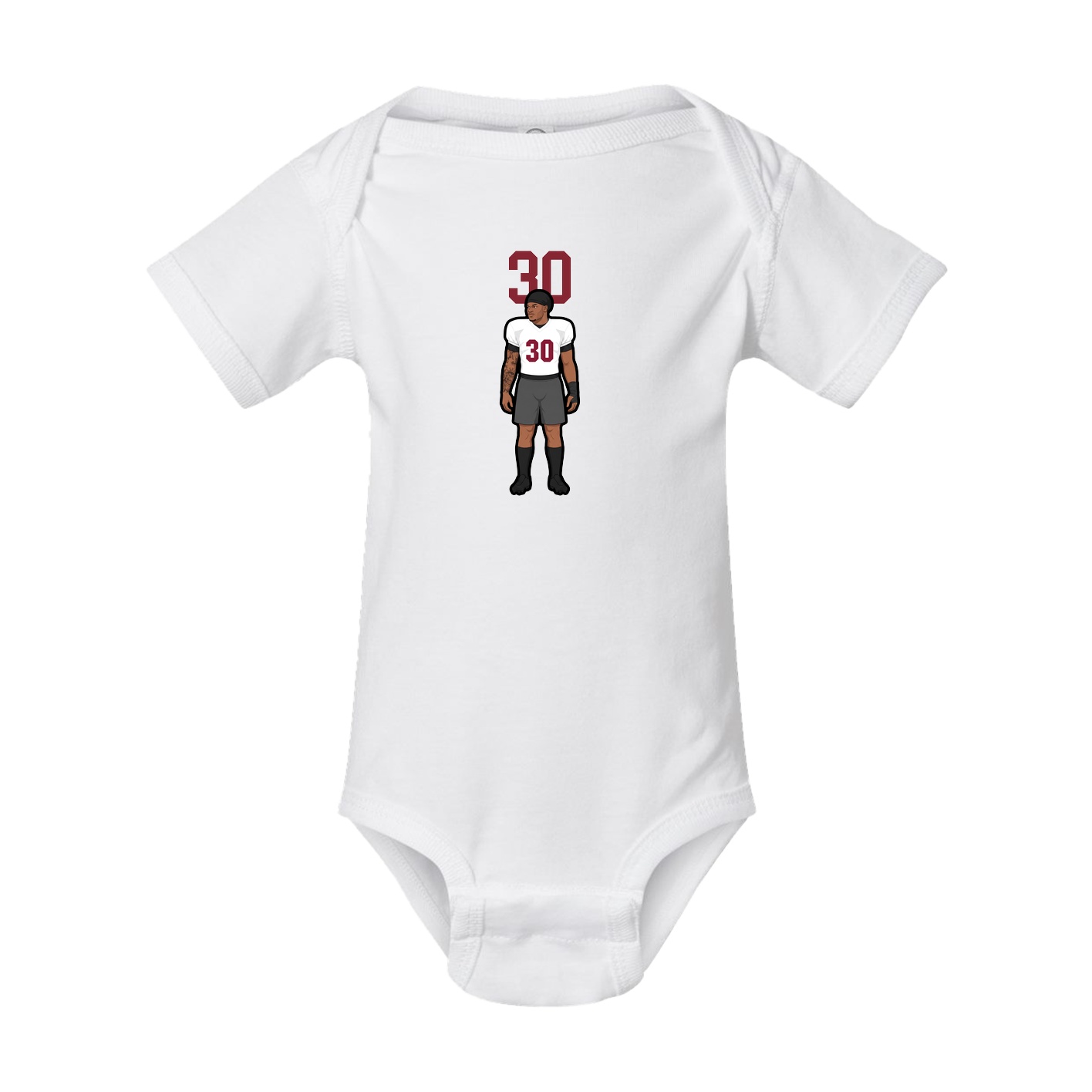 Baby Onesie — Number Top in White