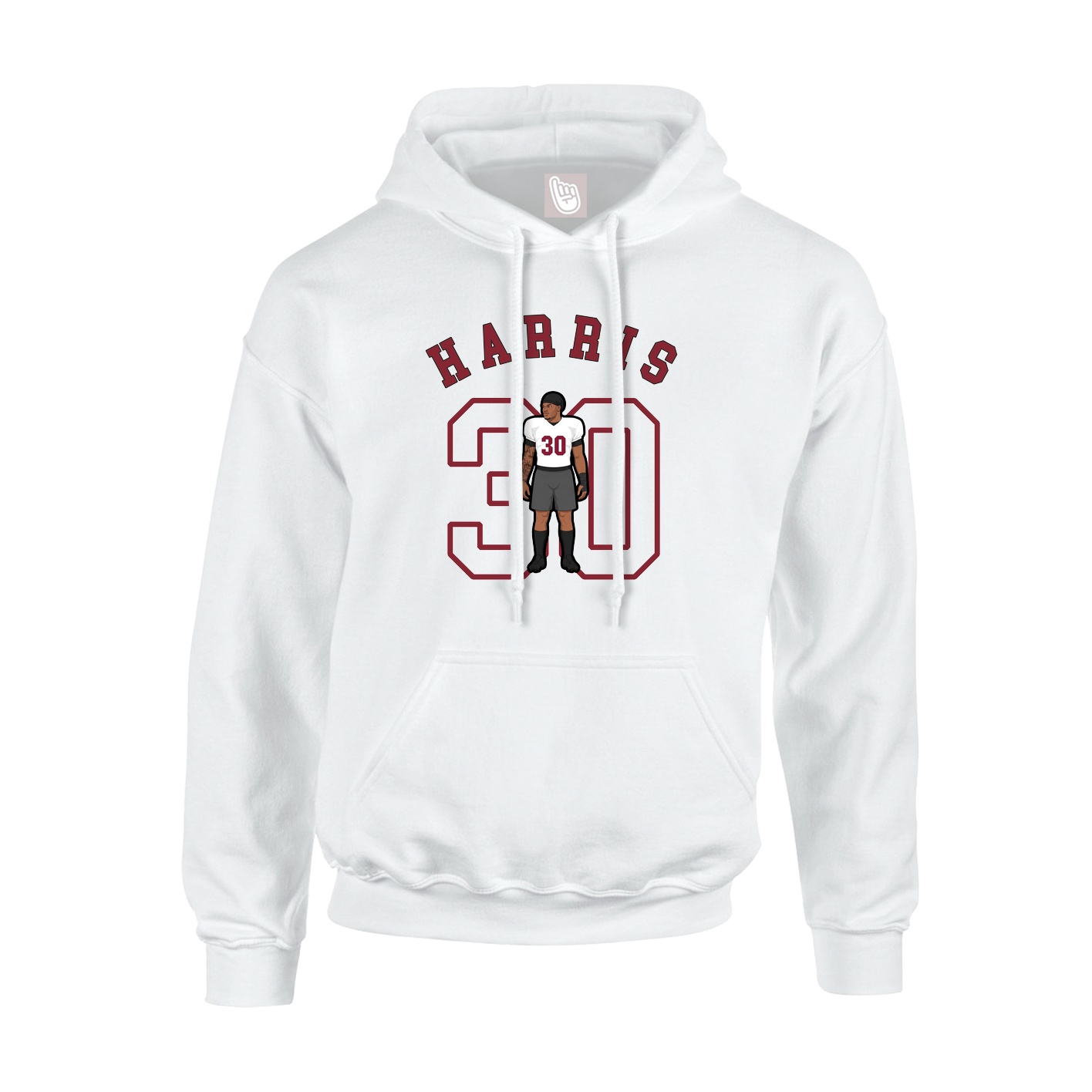 Youth Hoodie — Shirsey Arch in White