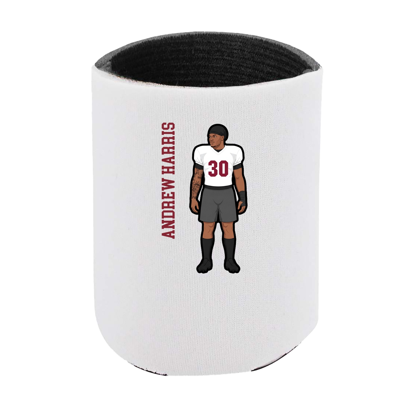 Can Holder — Name Vertical in White