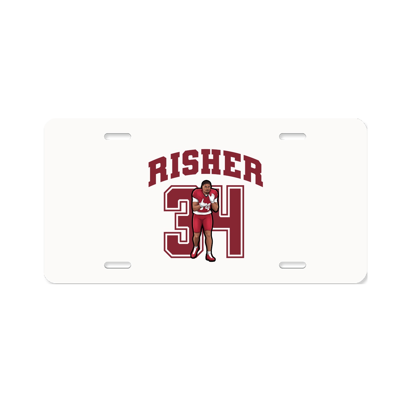 License Plate — Number in Classic