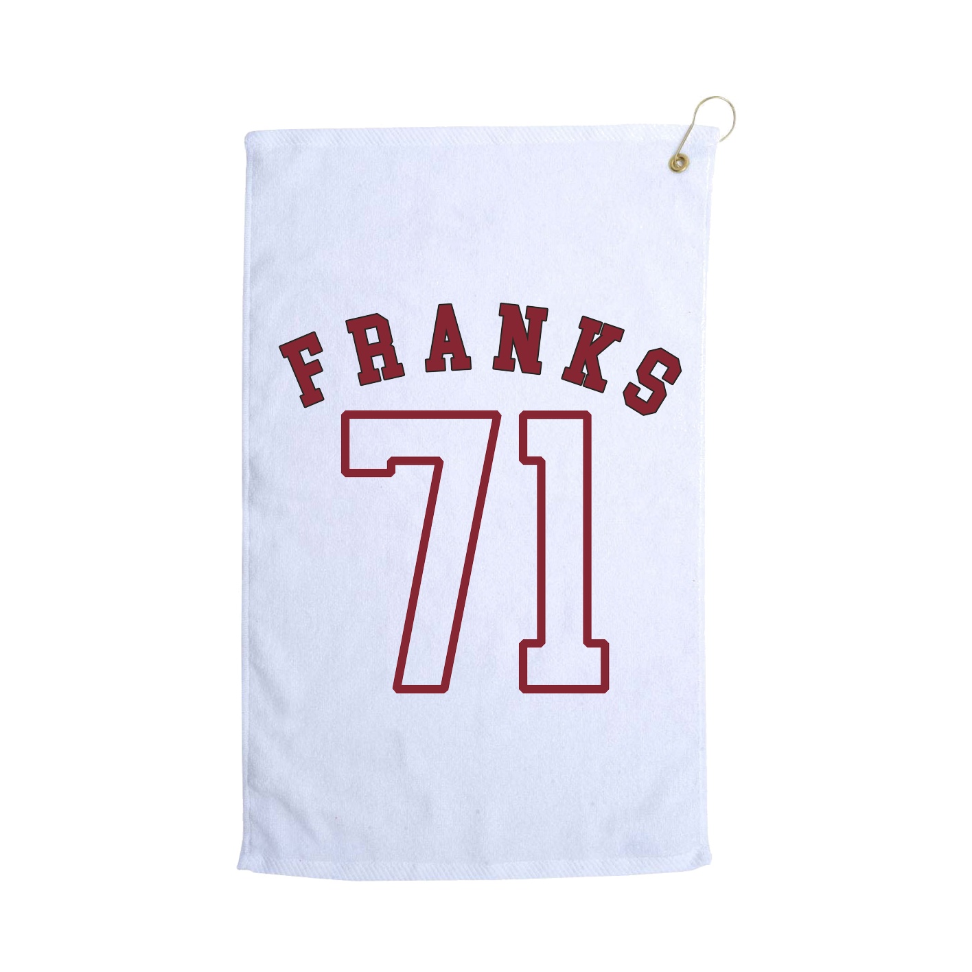 Golf Towel — Shirsey Arch in White