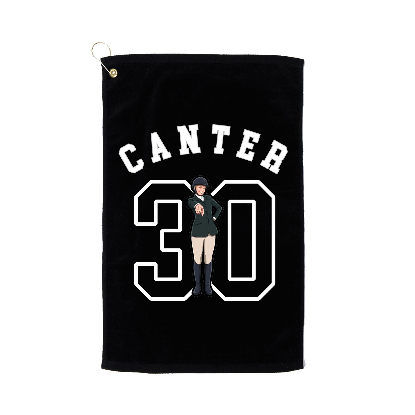 Golf Towel — Shirsey Arch in Black