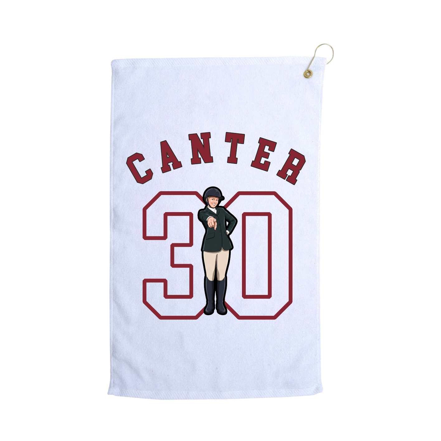Golf Towel — Shirsey Arch in White