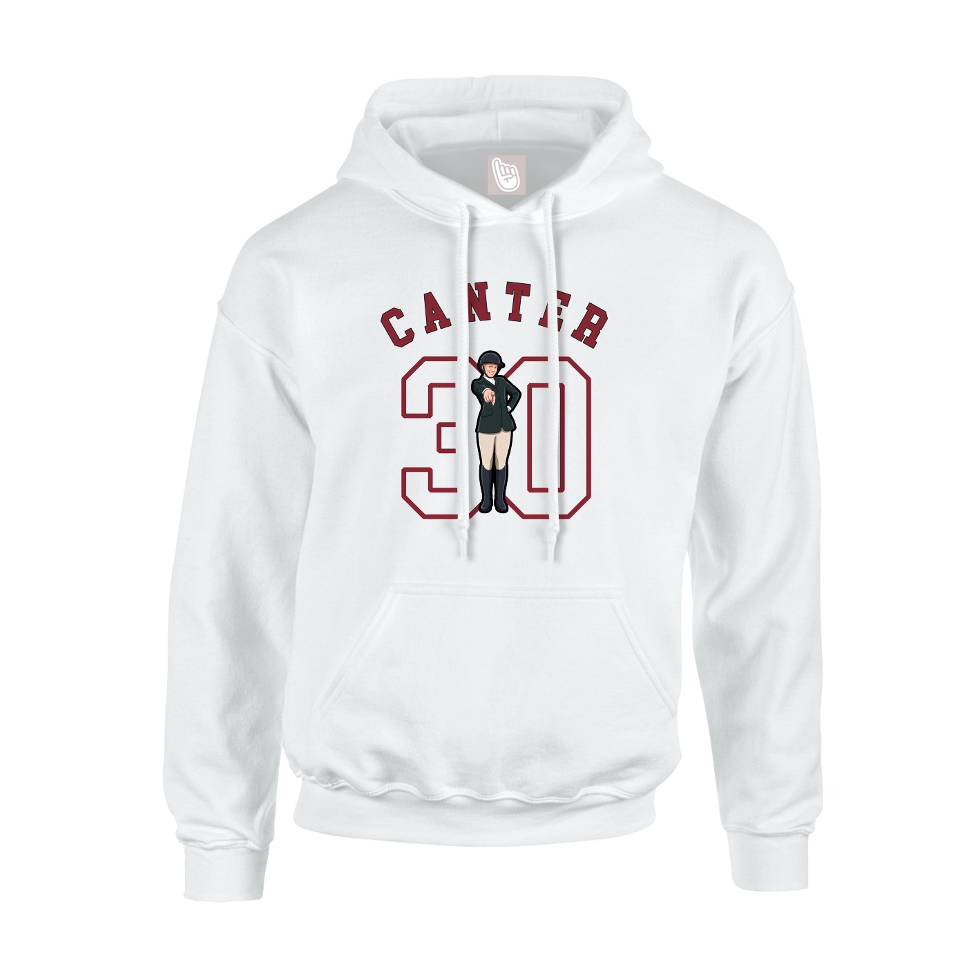 Hoodie — Shirsey Arch in White