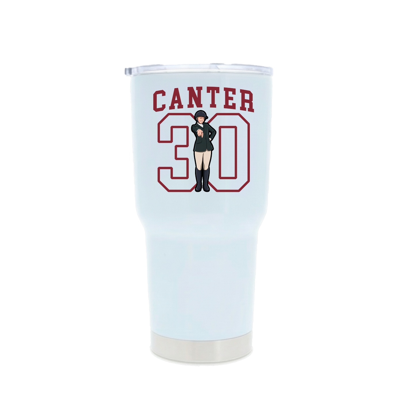 30oz Stainless Steel Tumbler — Shirsey in White