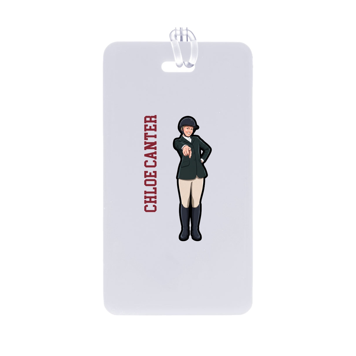 Bag Tag — Name Vertical in Classic
