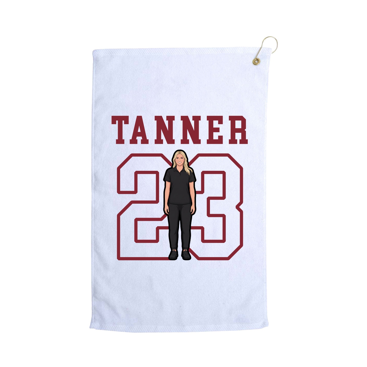Golf Towel — Shirsey in White