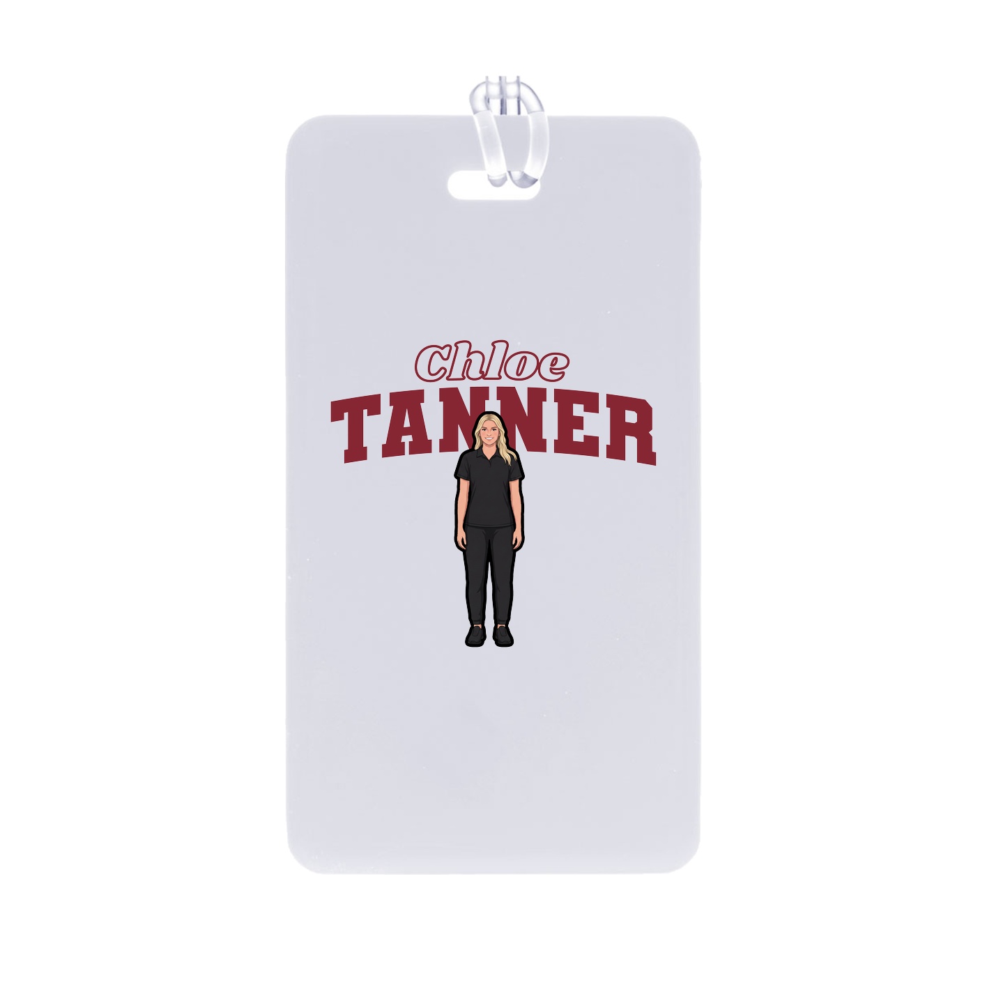Bag Tag — Name Arch in Classic