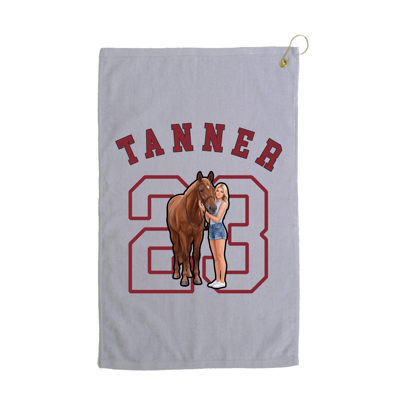Golf Towel — Shirsey Arch in Grey