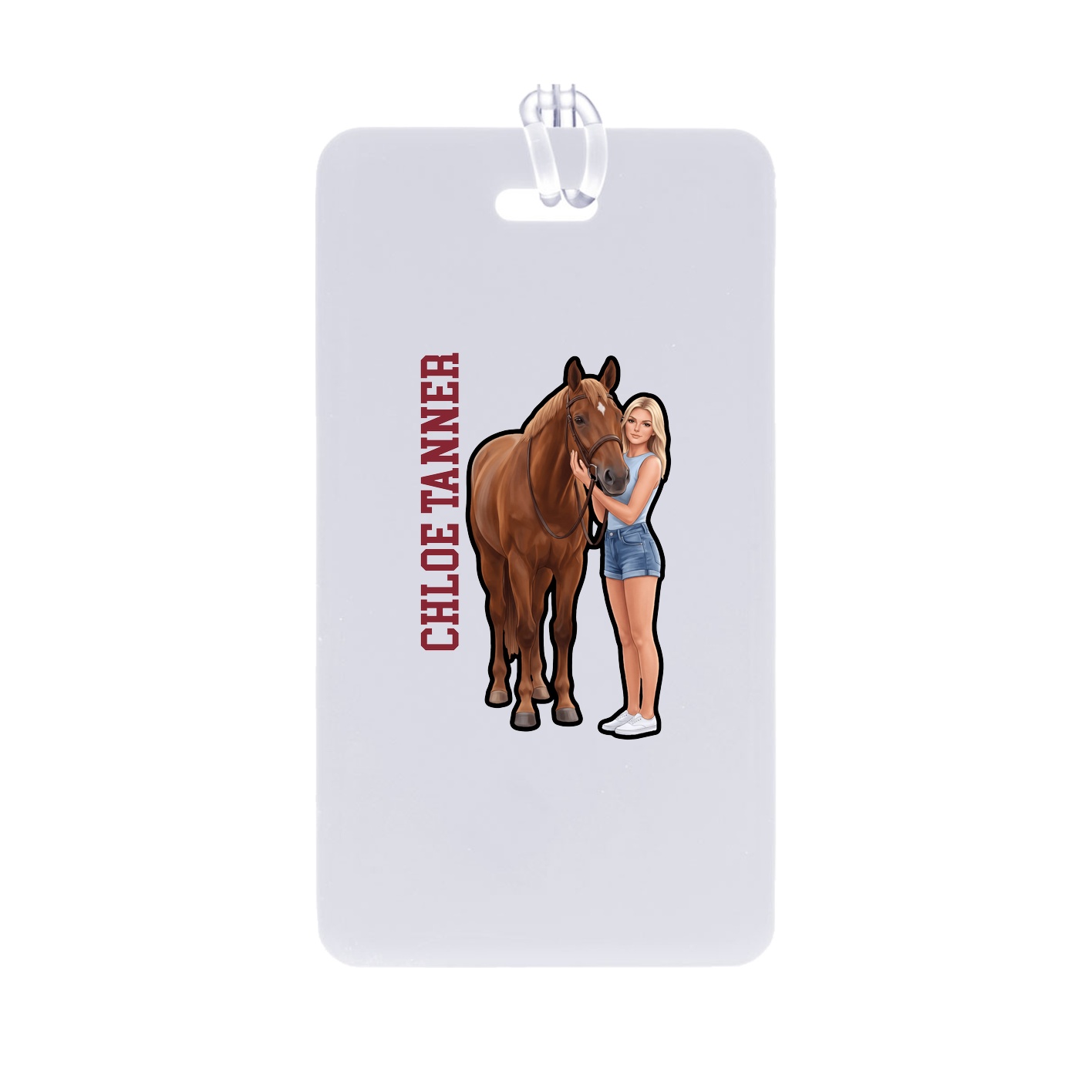 Bag Tag — Name Vertical in Classic