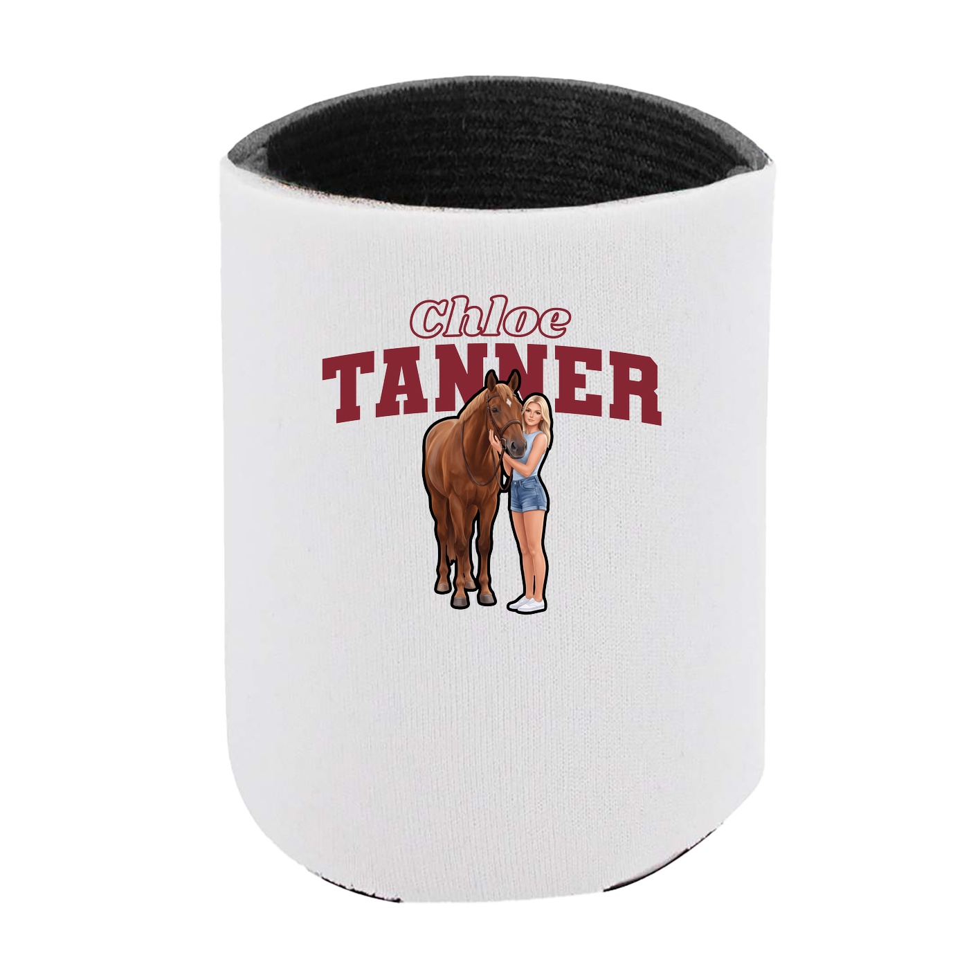 Can Holder — Name Arch in White