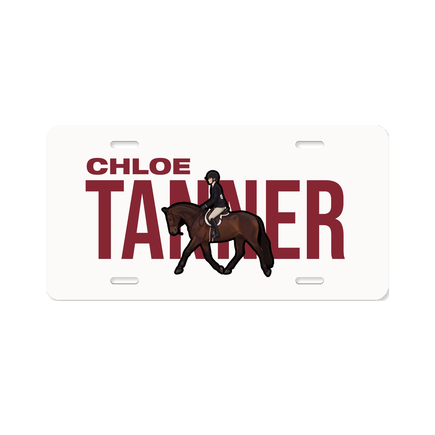 License Plate — Player Name in Classic