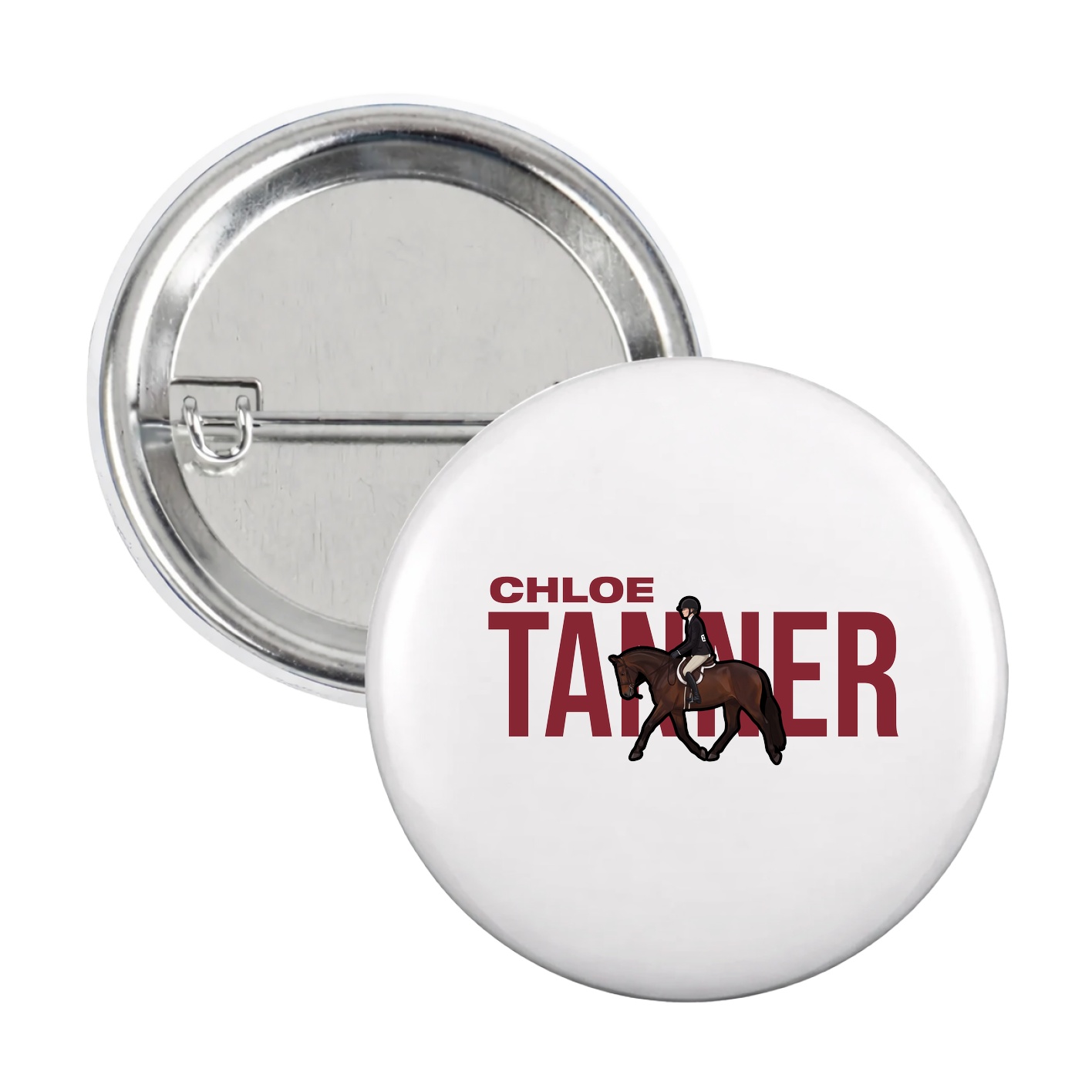 Game Day Button — Player Name in White