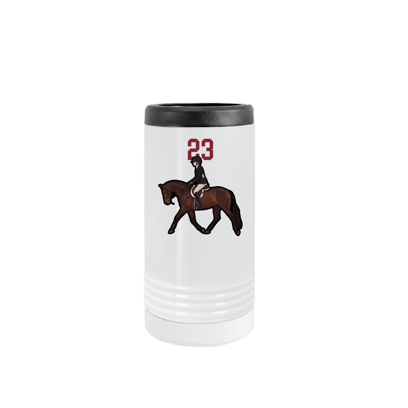 Slim Beverage Holder — Number Top in White