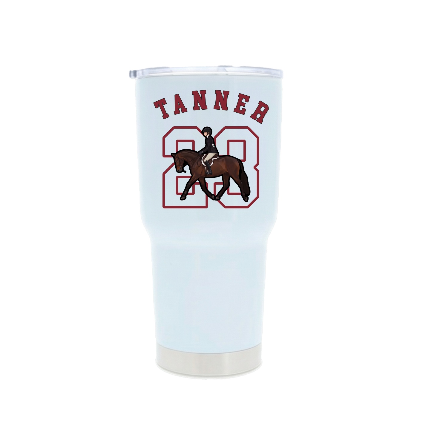 30oz Stainless Steel Tumbler — Shirsey Arch in White