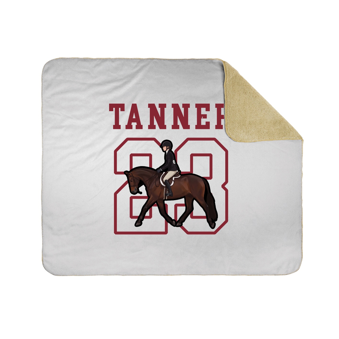 Throw Blanket — Shirsey in White