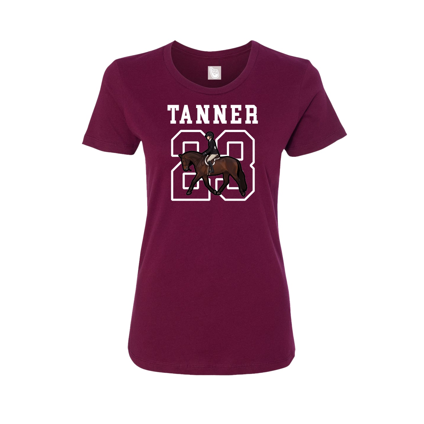 Fitted Women's Tee — Shirsey in Maroon