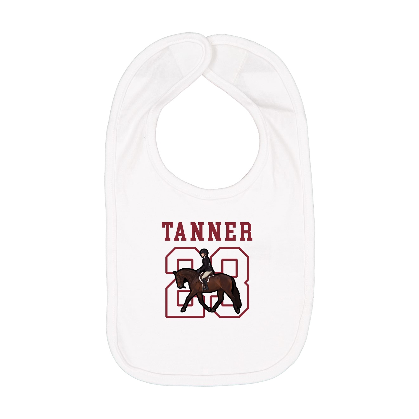 Infant Bib — Shirsey in White