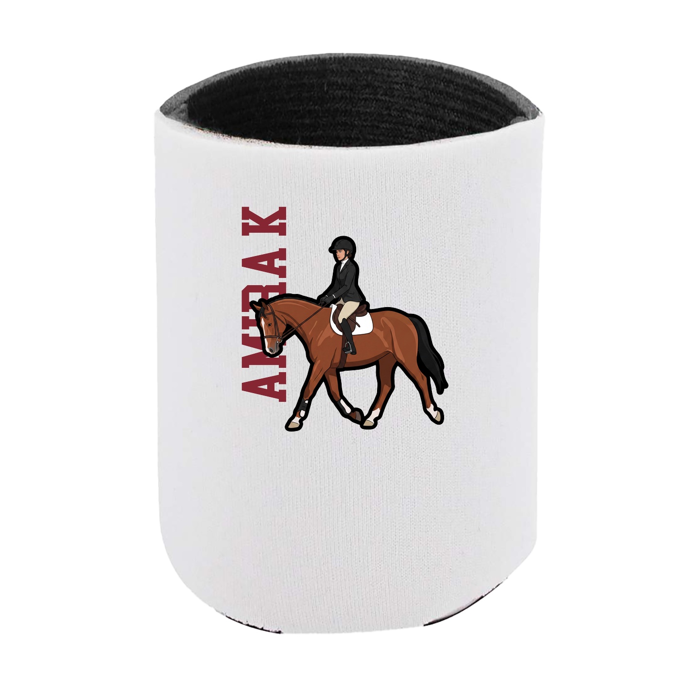 Can Holder — Name Vertical in White