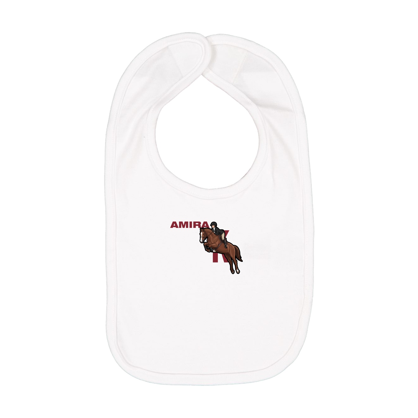 Infant Bib — Player Name in White