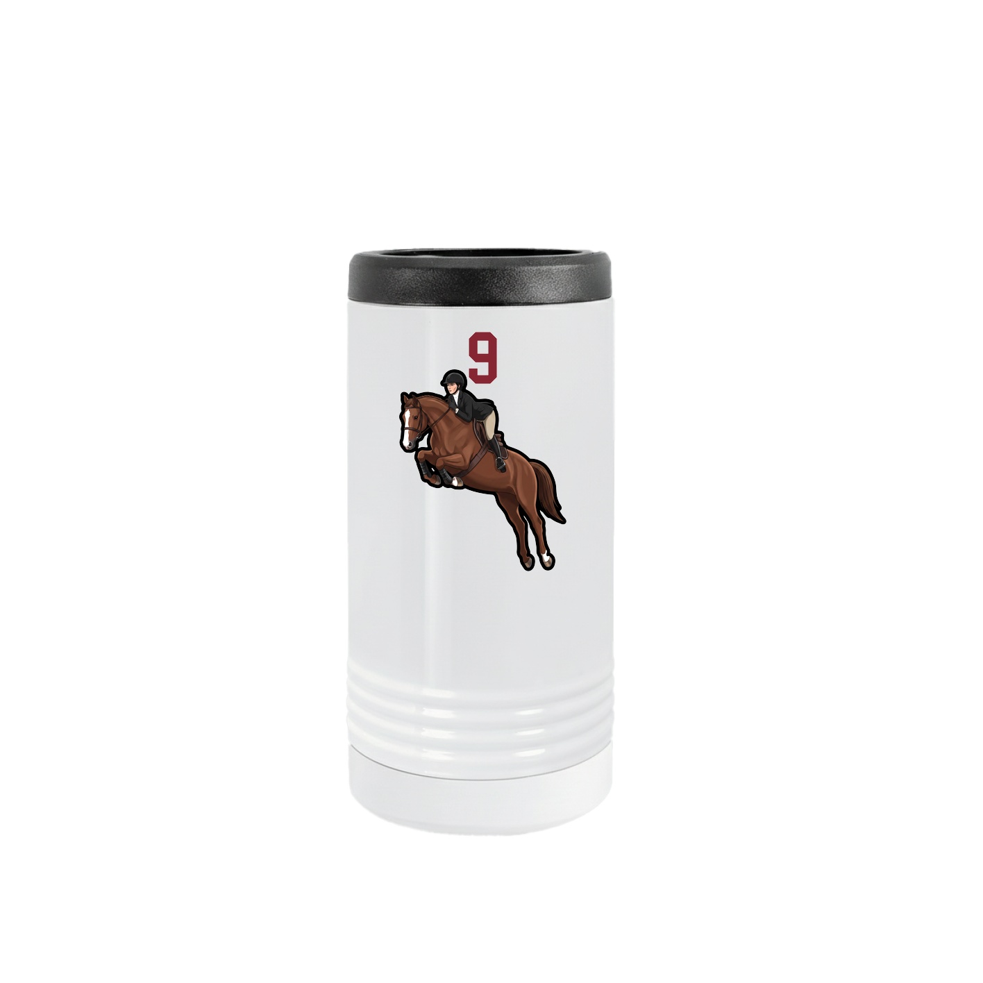 Slim Beverage Holder — Number Top in White