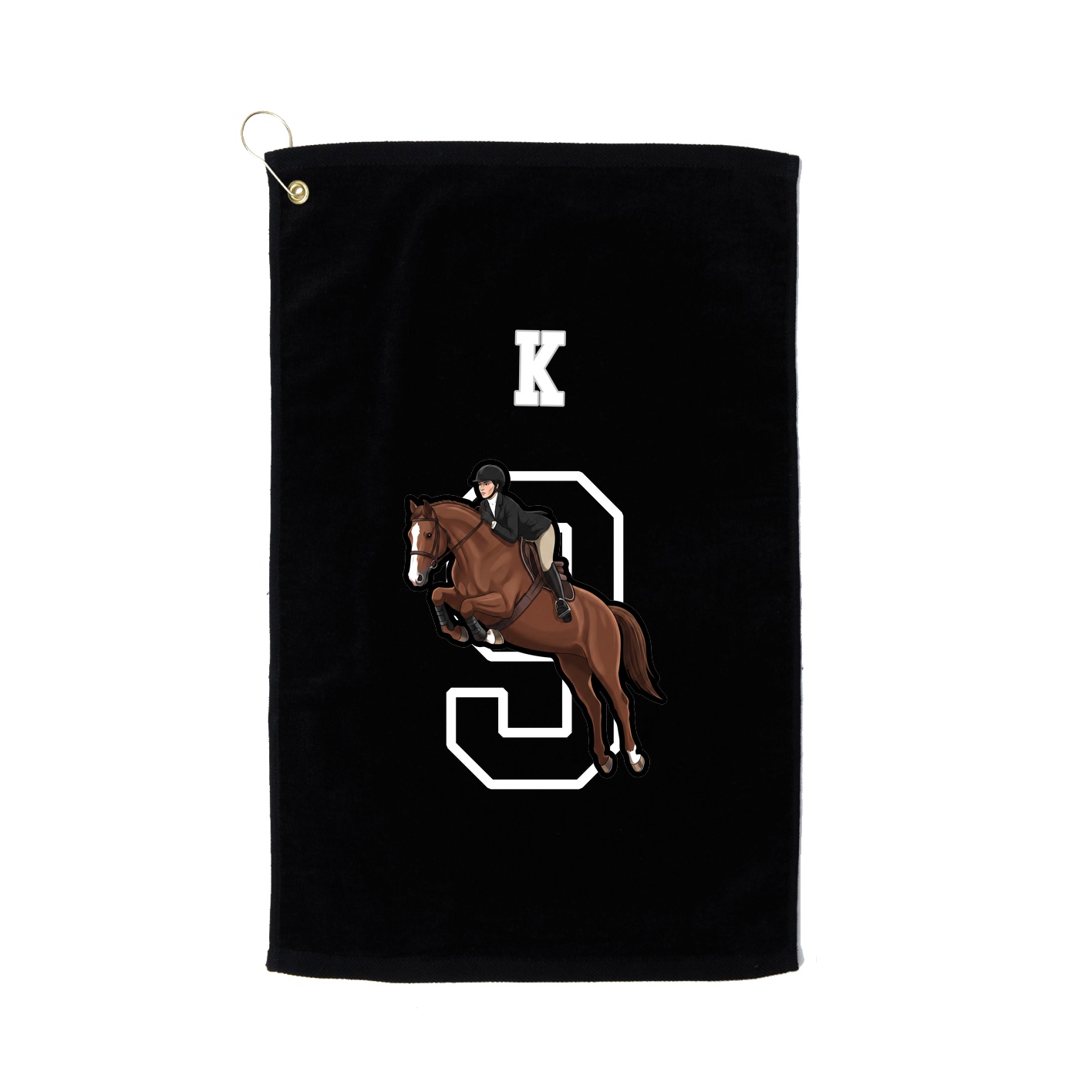 Golf Towel — Shirsey Arch in Black