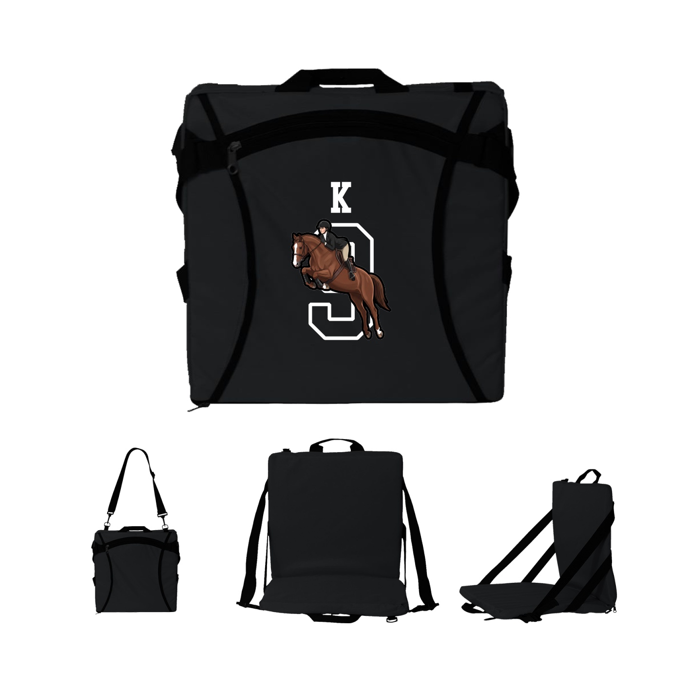 Folding Stadium Seat — Shirsey in Black