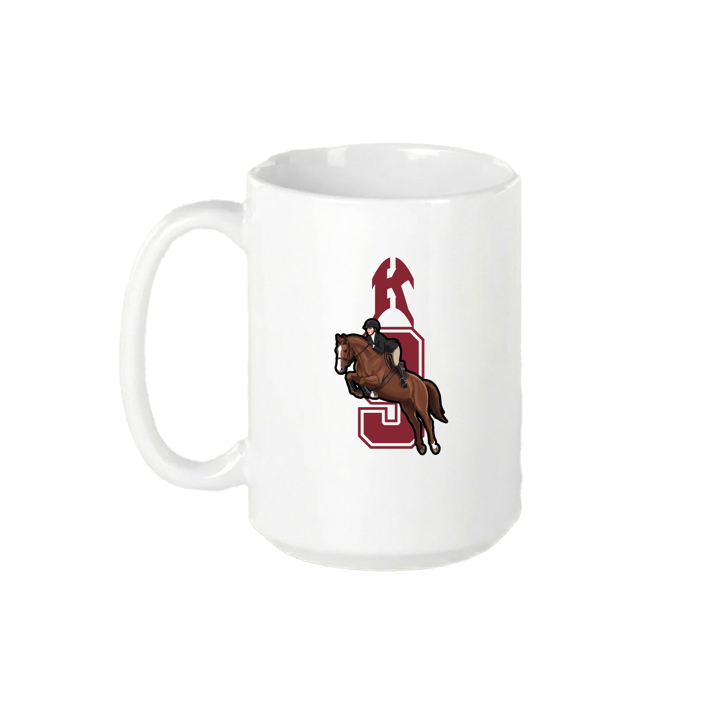 15oz Coffee Mug — Number in White