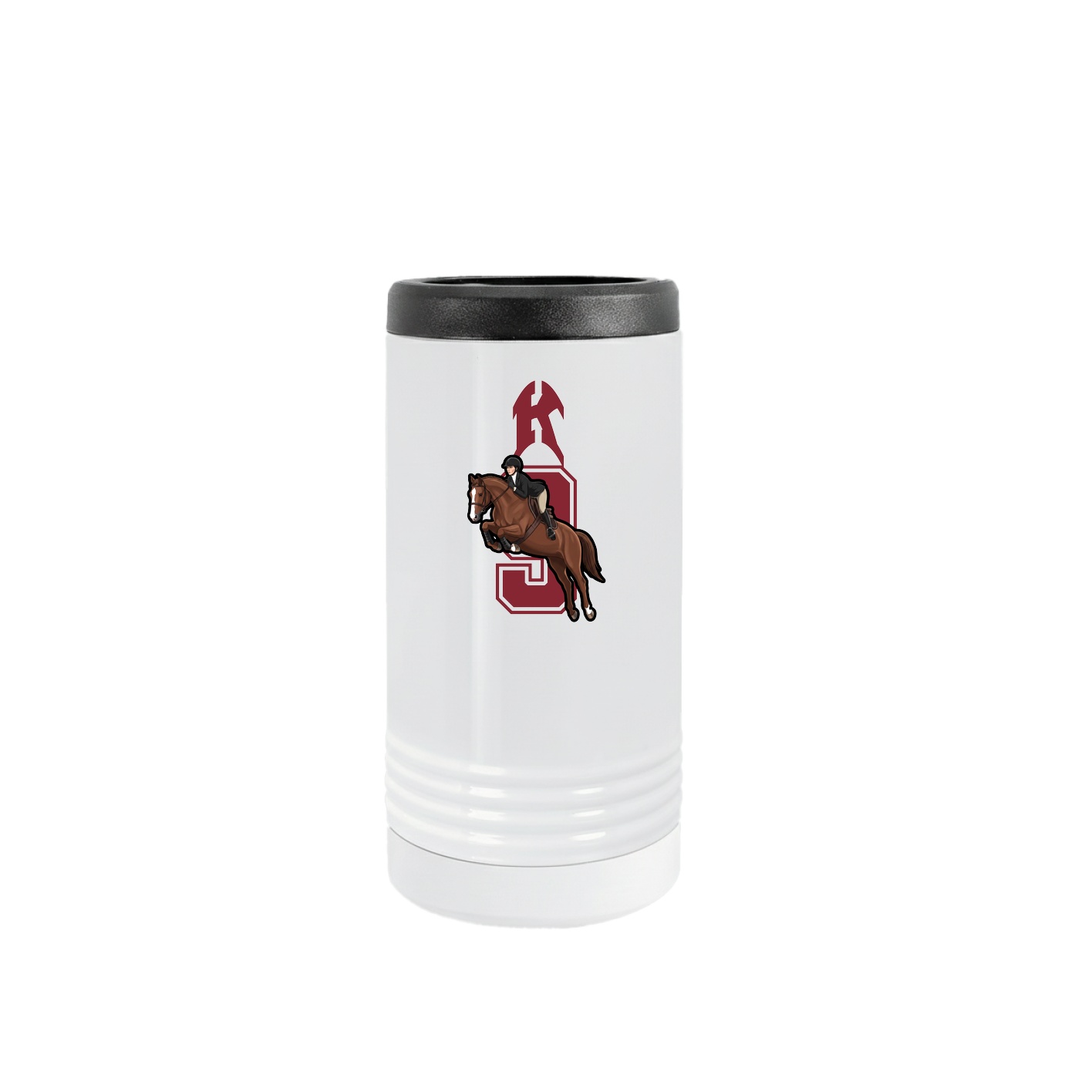 Slim Beverage Holder — Number in White