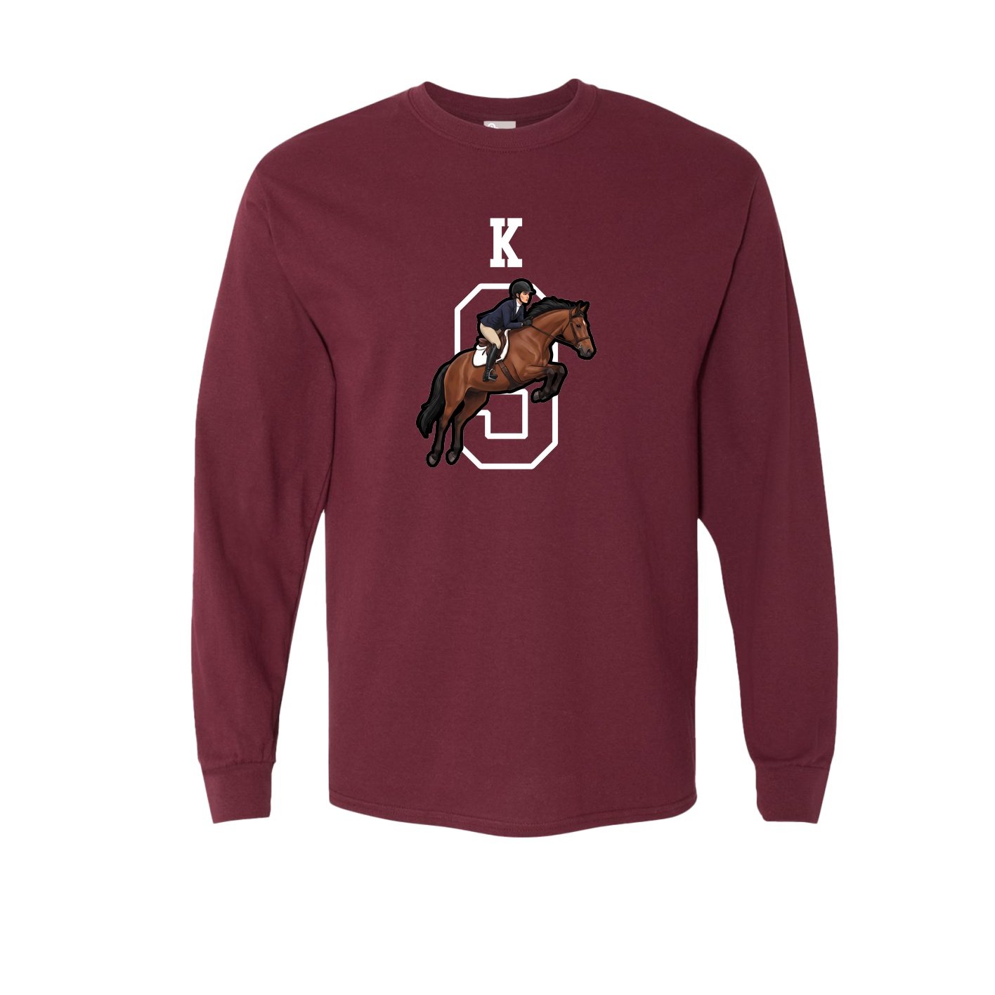 Long Sleeve Tee — Shirsey in Maroon