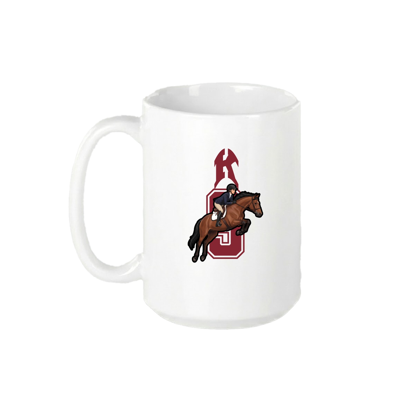 15oz Coffee Mug — Number in White