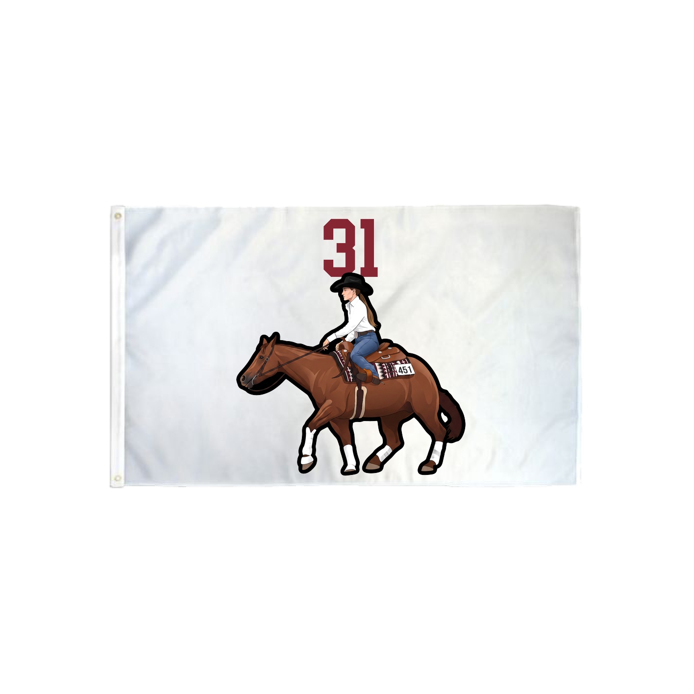 3x5 Flag — Number Top in Classic