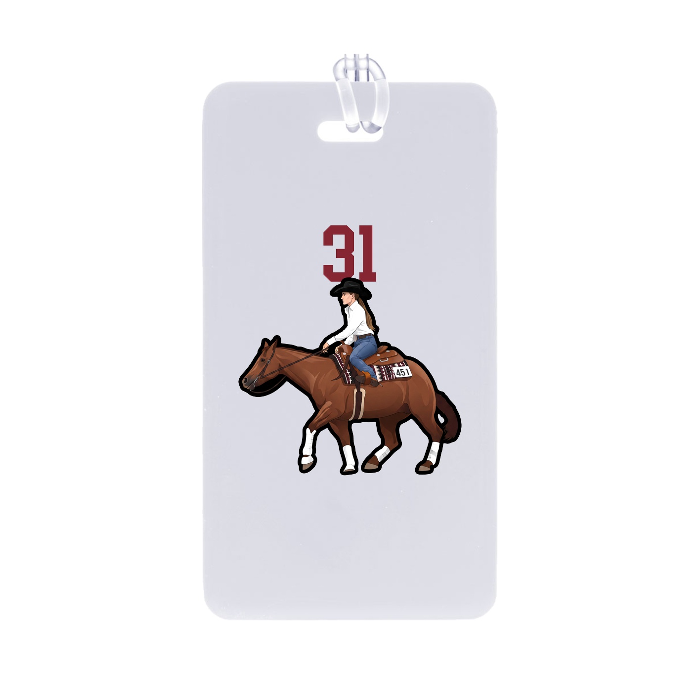 Bag Tag — Number Top in Classic