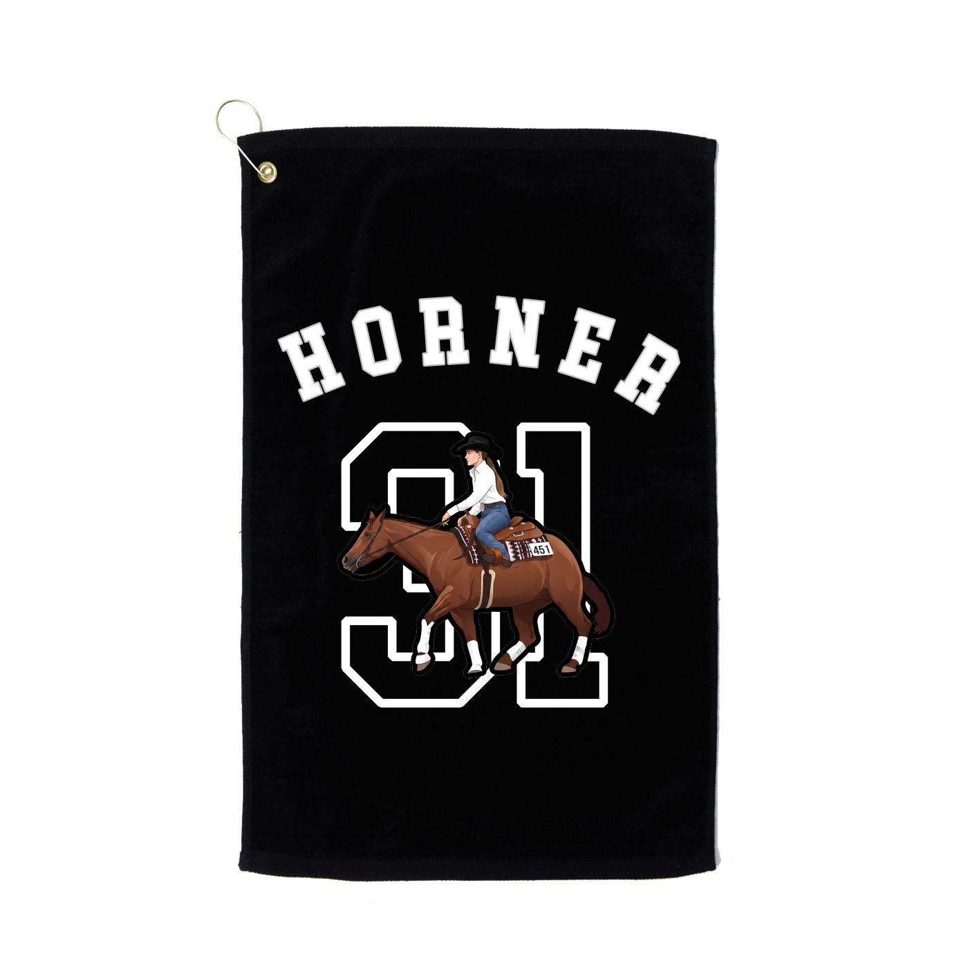 Golf Towel — Shirsey Arch in Black
